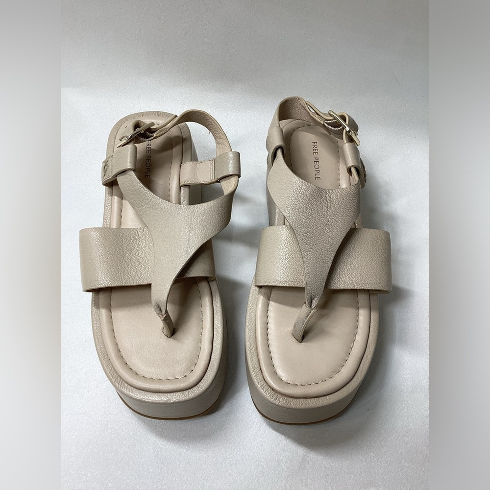 Free People Holt Ankle Strap Platform‎ Sandal Size 7.5 - Picture 2 of 14
